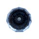 Slate Blue Diamond Glass Wine Stopper
